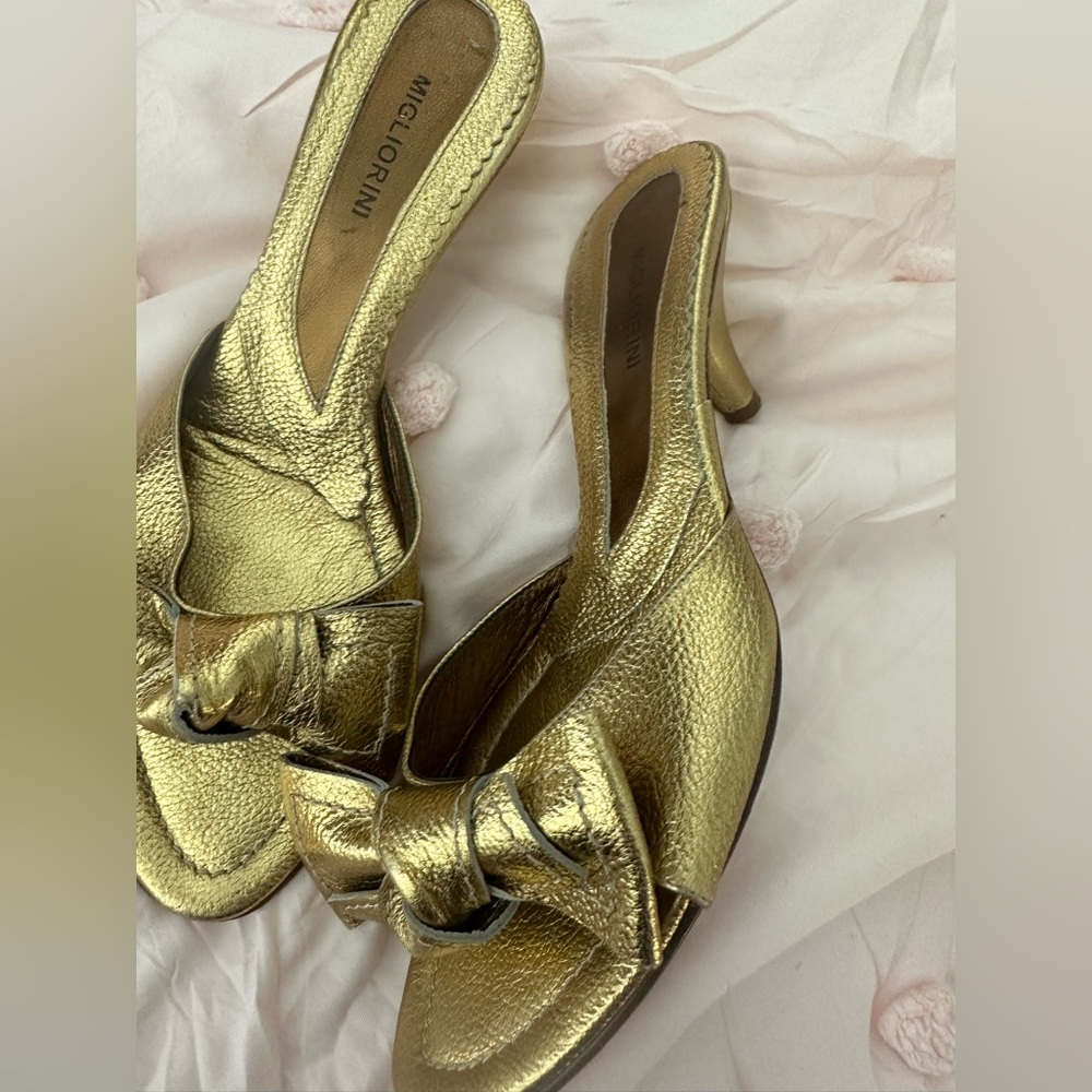 Gold Migliorini Heels - Picture 4 of 7